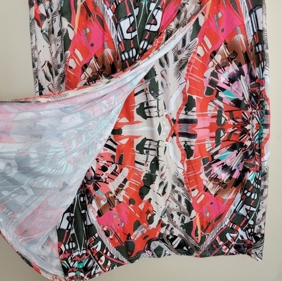 Anthropologie Maeve | Ligeia Print Faux Wrap Skirt Size Small - Picture 5 of 6